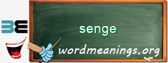 WordMeaning blackboard for senge